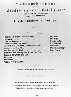 Playbill: Richard Wagner
