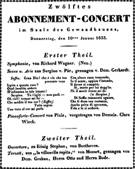 Symphonies: Richard Wagner, symphony in C major