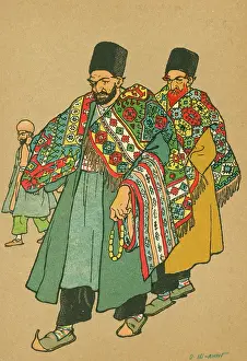 Cloaks: Two richly adorned Georgian Jews