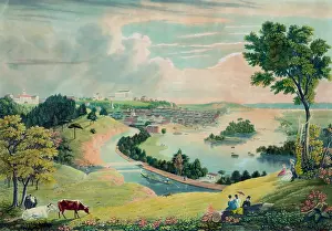 Waterworks: Richmond, from the hill above the waterworks