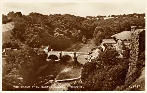 Spans: Richmond - The Swale from the Castle Walls