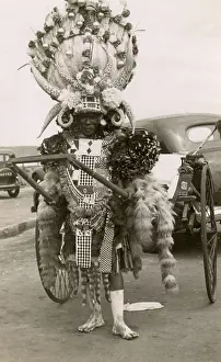 Natal: Rickshaw driver, Durban, Natal Province, South Africa