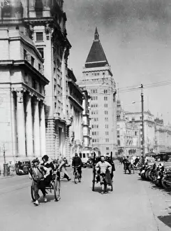 Cathay: RICKSHAWS IN SHANGHAI