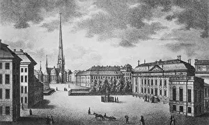 Vasa: The Riddarhustorget in Stockholm, 1836