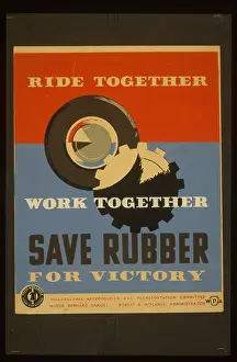 Commuting: Ride together - work together - save rubber for victory