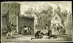 Thrown: Rider thrown from his horse