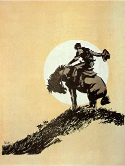 Hunched: Rider on Tired Horse