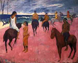 Gauguin: Riders on the Beach, by Gauguin