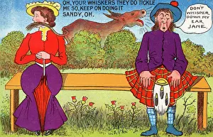 Ticklish: Ridiculous Scottish Comic Postcard