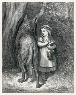 RIDING HOOD & WOLF /DORE