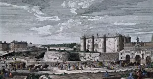 Jails: RIGAUD, Jacques (1681 - 1754). View of the Bastille