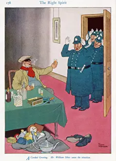 Burglar: The Right Spirit by William Heath Robinson