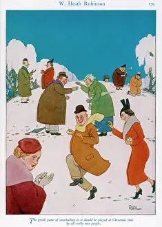 Snowballs: The Right Spirit by William Heath Robinson