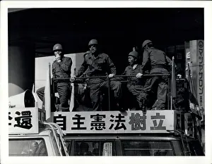 Extremists: Right wing demonstrations in Tokyo, Japan
