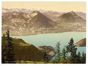 Oberland: Rigi Scheidegg, looking towards Oberland Alps, Rigi, Switzer