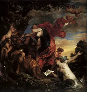 Cupids: Rinaldo and Armida, by Van Dyck