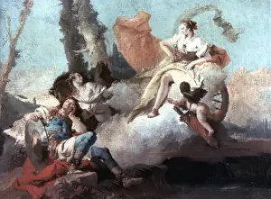 1742: Rinaldo Enchanted by Armida, 1742. Painting
