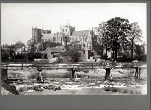 Ripon: Ripon Cathedral viewed from the river