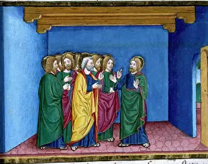 Sandals: The risen Jesus says to Thomas: Put your finger here and be