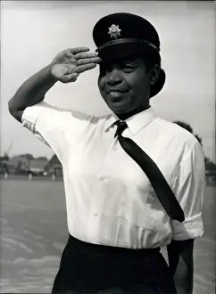 Halfway: Rita Burgess on police training course, Warrington, UK
