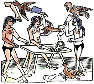 Mutilation: Rite where vultures taking away the corpse of a death person