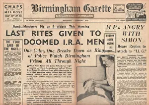 I.r.a: Last rites given to condemned I.R.A. men