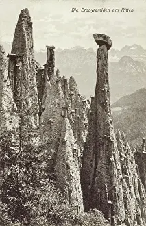 Spikes: Ritten Plateau, Tyrol, Italy - Erdpyramids
