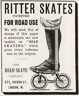 Perilous: Ritter Skates for road skaking 1897