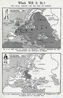 Expanded: Two rival designs for the Map of Europe, WW1
