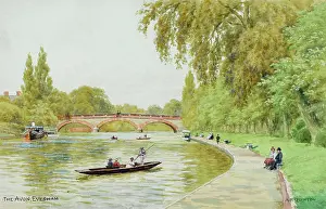 Punting: River Avon at Evesham, Worcestershire
