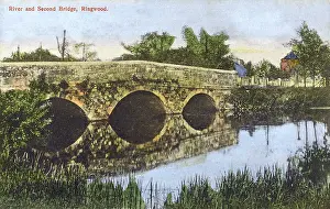 Ringwood: River Avon & Second Bridge, Ringwood, New Forest, Hampshire