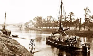 Ouse: River barge on the Ouse York