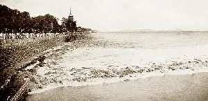 Hangzhou: The River Bore, Hangzhou, China, early 1900s