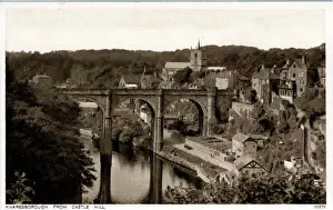 Harrogate: The River & Bridge, Knaresborough, Yorkshire