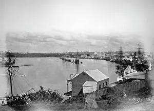 Brisbane: River at Brisbane, Australia 1870-1880
