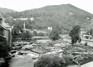 Denbighshire: The River Dee at Llangollen, Denbighshire, Wales