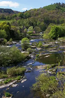 John Idris Jones: River Dee at Llangollen, North Wales