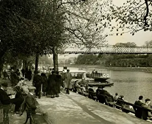 Towpath: River Dee and towpath, Chester
