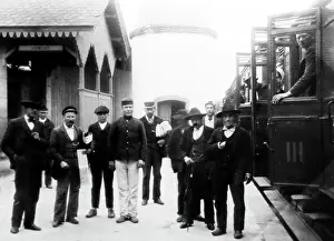 Douro: A River Douro Valley railway station, Portugal, early 1900s