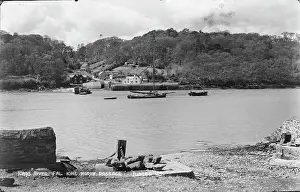 Riverbank: River Fal at King Harry Passage