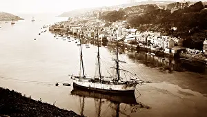 Fowey: River Fowey, Cornwall, Victorian period