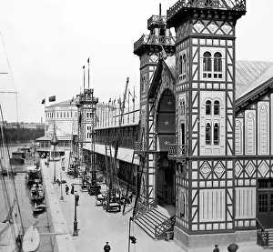 Frontage: River frontage, Exposition Universelle, Paris, 1889