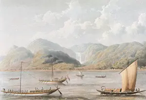 Ganges: River Ganges and Waterfall. Bihar