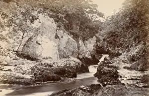 Ingleton: River Greta and rocks, Ingleton, North Yorkshire