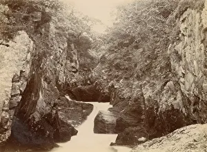 Ingleton: River Greta and rocks, Ingleton, North Yorkshire