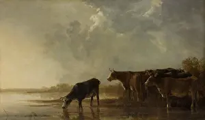 Aelbert: River Landscape with Cows, by Cuyp