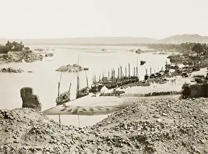 Aswan: River Nile at Assouan, Aswan, Egypt