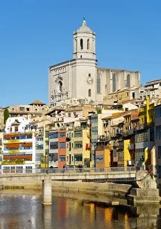 Agusti: River Onyar and Catedral de Santa Maria, Girona, Catalonia