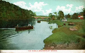 Clitheroe: The River Ribble, Brungerley Bridge, Lancashire
