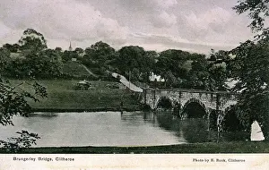 Clitheroe: The River Ribble, Brungerley Bridge, Lancashire